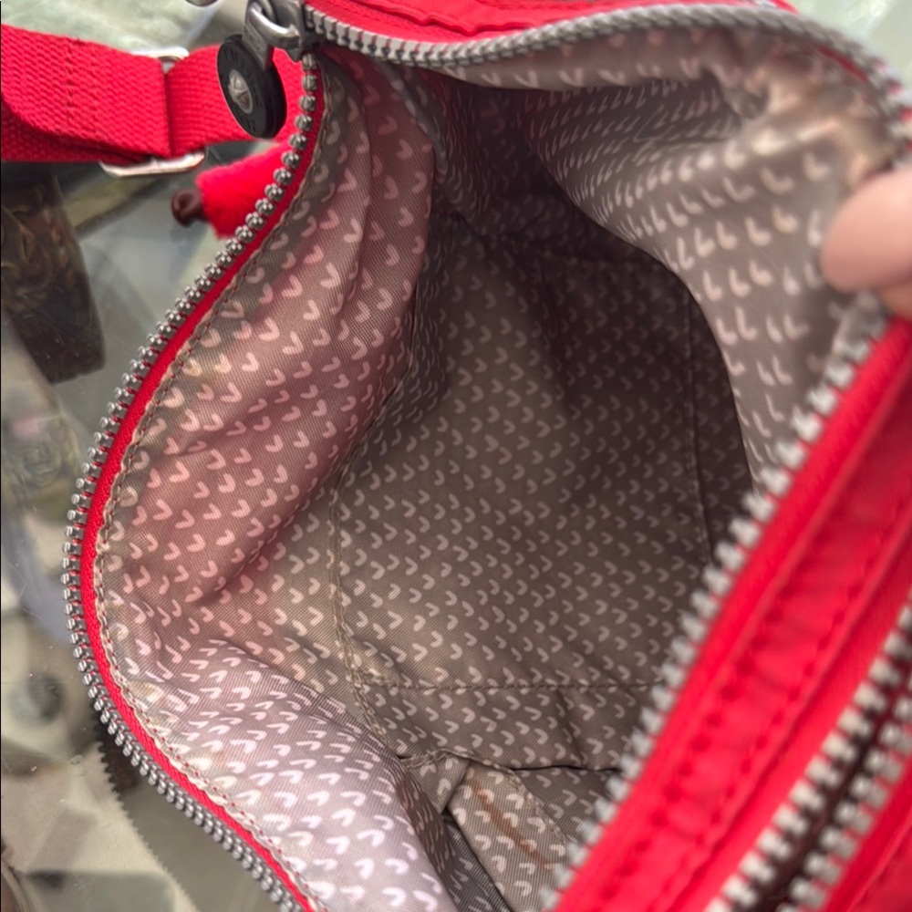 Kipling Red Crossbody Bag - Picture 7 of 15